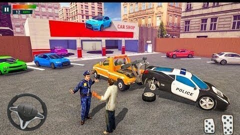 ПОЛИЦЕЙСКИЙ ЭВАКУАТОР ИГРА НА ТЕЛЕФОНЫ АНДРОИД POLICE TOW TRUCK DRIVING CAR TRANSPORTER