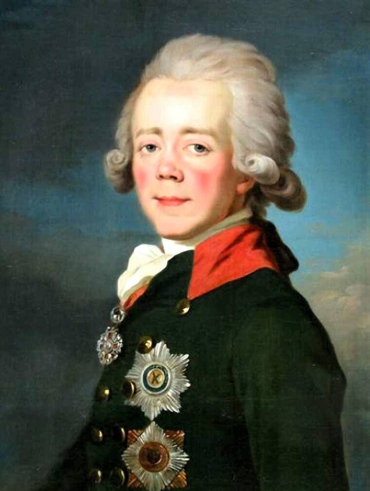 Портрет Великого князя Павла Петровича, будущего императора Павла I. Худ. Жан Вуаль Луи