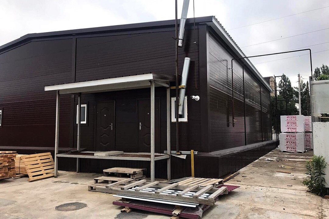 Ангар из сэндвич-панелей