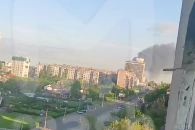    Взрывы в Луганске ©Скриншот