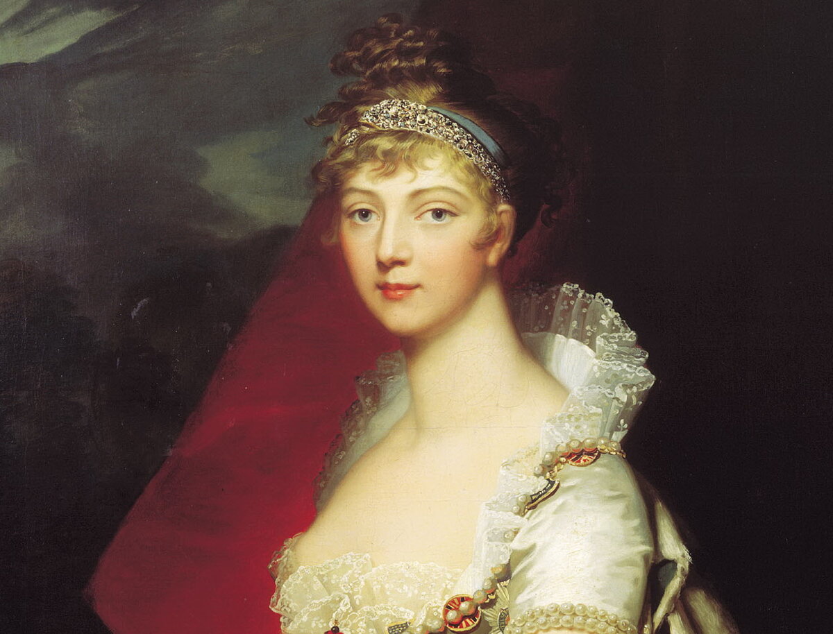 Супруга императроа Александра I, Елизавета Алексевна, худ. Жан-Лоран Монье 