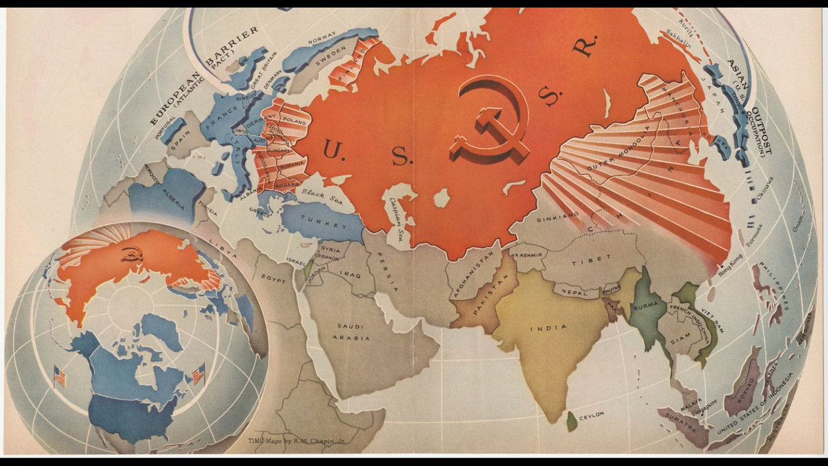 Империя зла на охоте или Рабочий рай под ударом? Есть карта для обеих версий. (Источник: Корнельский университет / Сборник убедительной картографии PJ Mode)