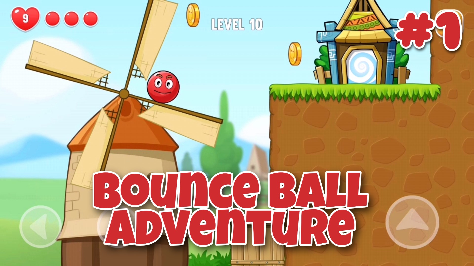 Red Bounce Ball Adventure Gameplay 2023. Прохождение 1 - 15 уровней.