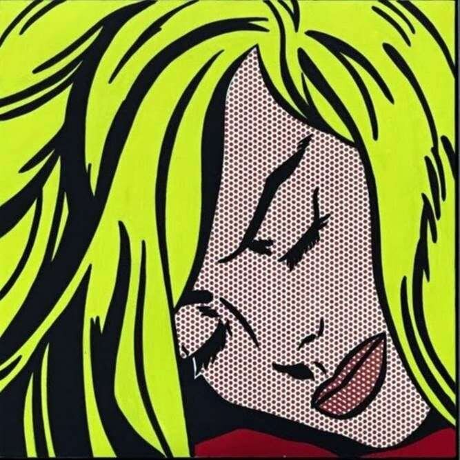 Лихтенштейн. Спящая девушка. 1964. Холст, масло, магна.