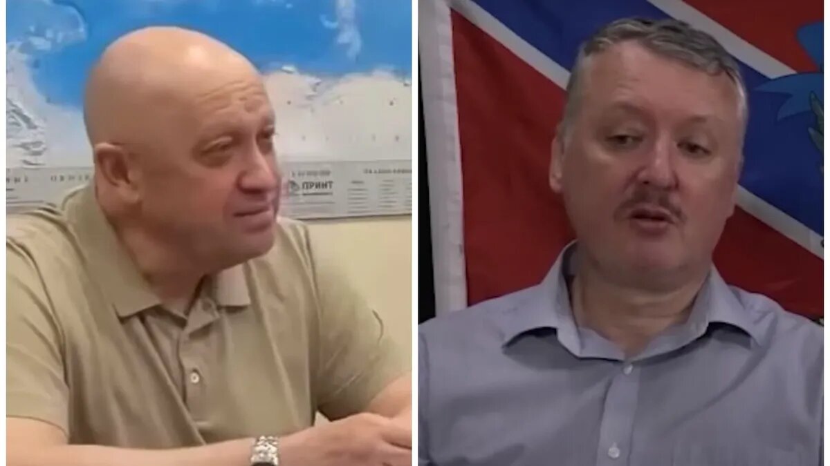 Евгений Пригожин и Игорь Стрелков-Гиркин. Фото: кадр из видео