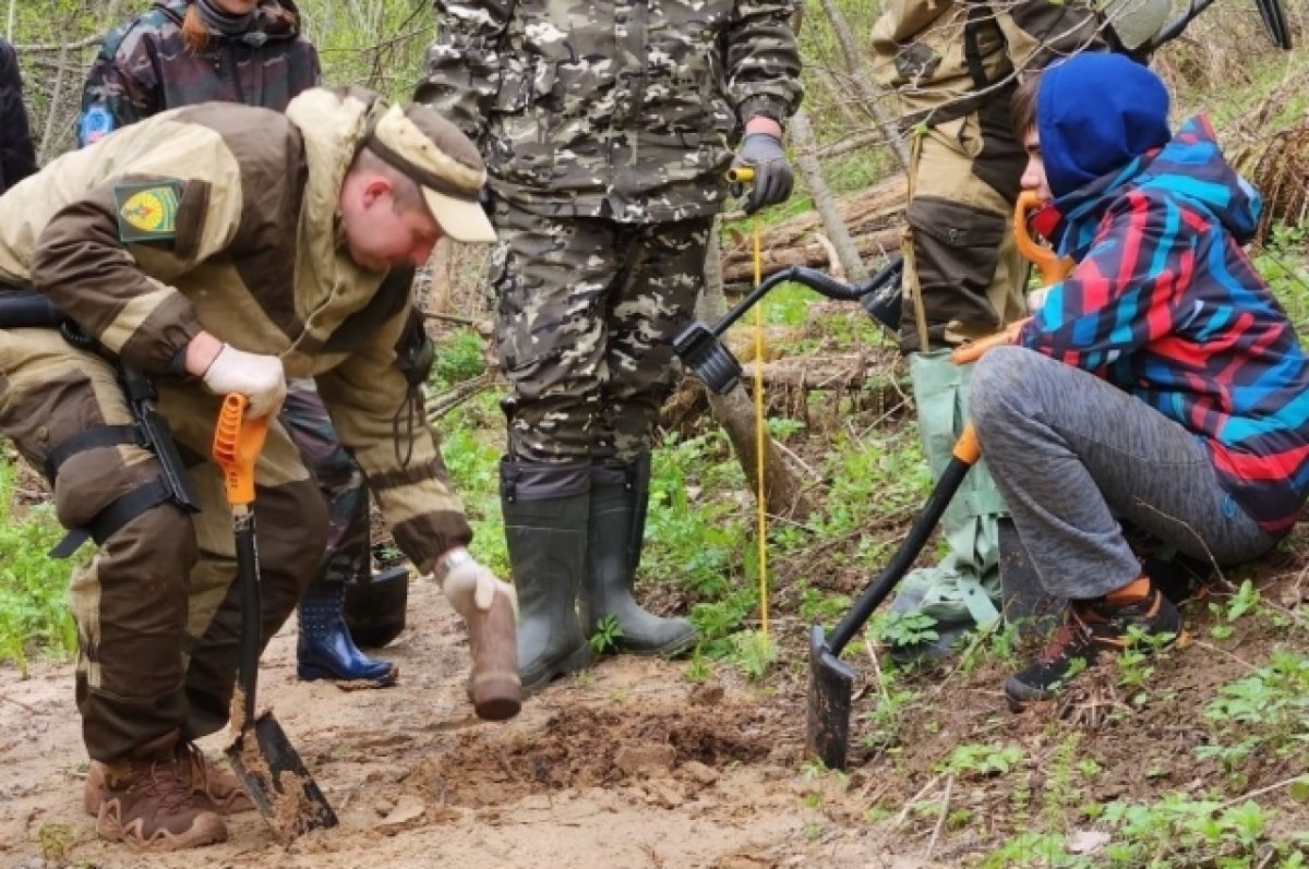    В Тверской области участники «Вахты Памяти» нашли останки восьми бойцов