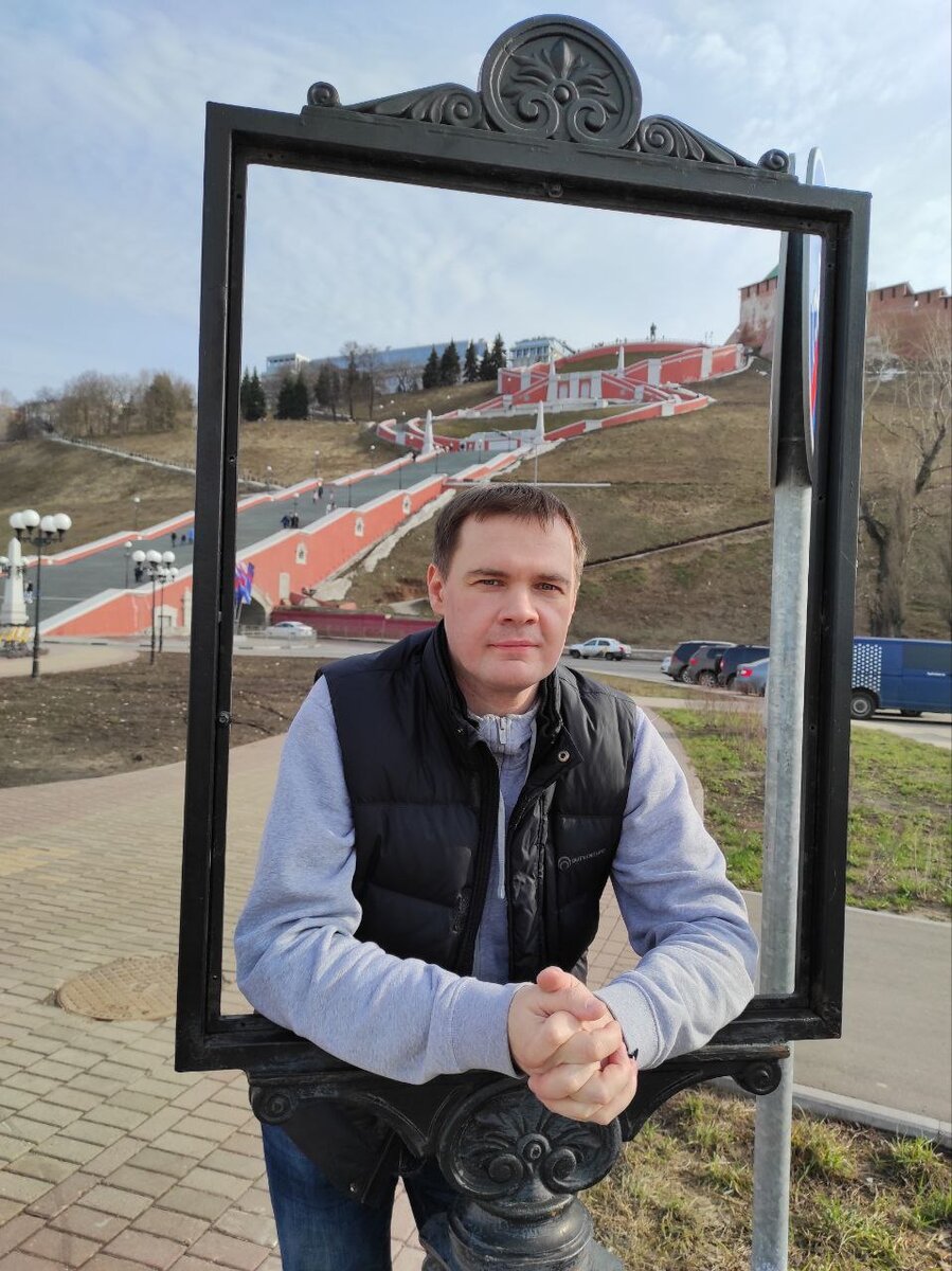 Дмитрий Барышников в Нижнем Новгороде. Чкаловская лестница.