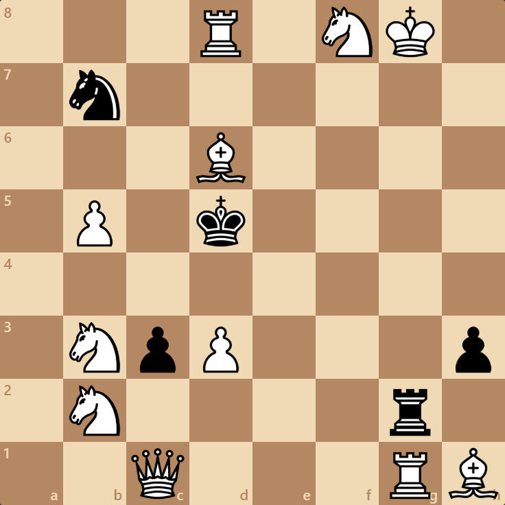 Каким образом белые могут поставить мат в 1 ход?