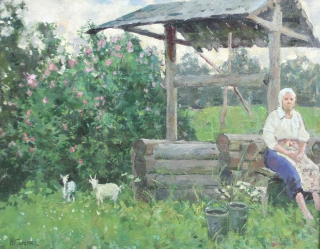 Россиюшка моя, родная | Душевная деревенская живопись Николая Соломина