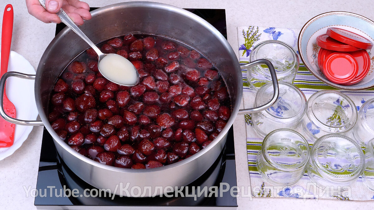 🍓Классическое Клубничное Варенье! Яркое Варенье из Клубники с целыми, как  мармелад, ягодами!🍓 | Дина, Коллекция Рецептов | Дзен