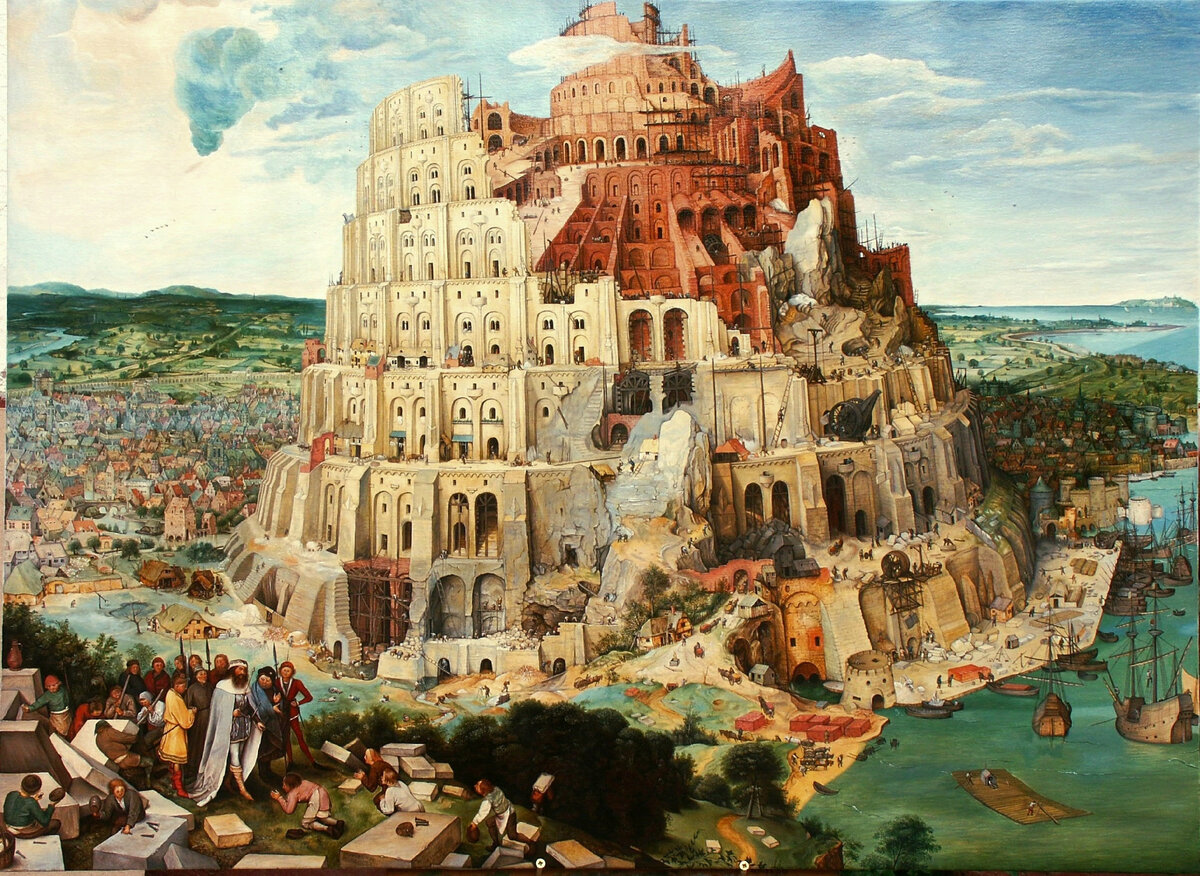 Демьян Ленков, копия картины Питера Брейгеля "Вавилонская башня"