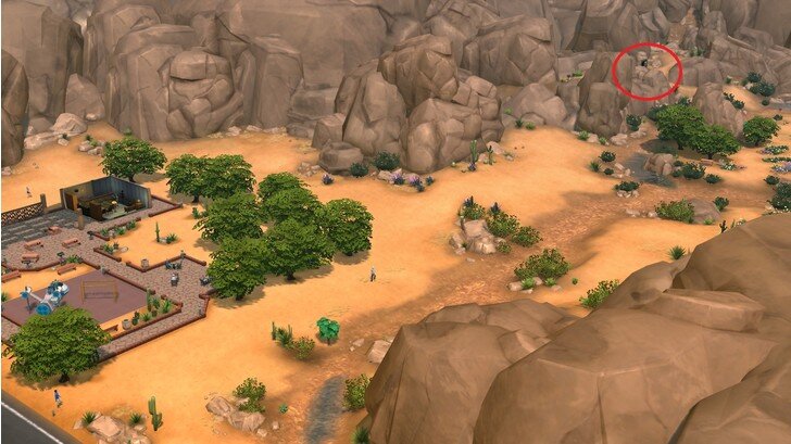 Место входа в грот