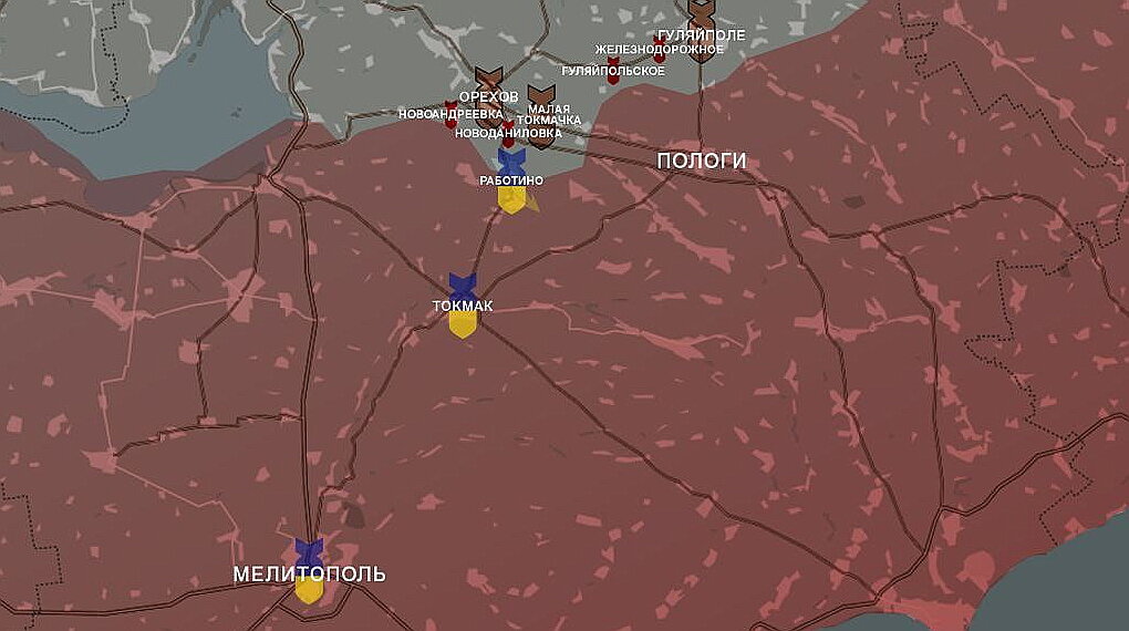 Карта линии обороны на украине