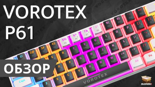 ОБЗОР VOROTEX P61 | ПЛЮНУЛ НА HYPERX И RAZER И ВЗЯЛ МЕХАНИКУ HOT SWAP RED SWITCH С ЯРКОЙ ПОДСВЕТКОЙ И АДЕКВАТНОЙ ЦЕНОЙ!!