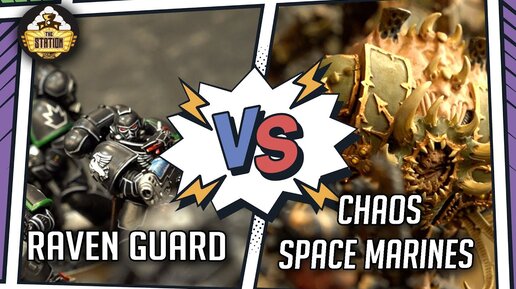 CHAOS SPACE MARINES vs RAVEN GUARD I Battlereport 1500 pts I Warhammer 40000