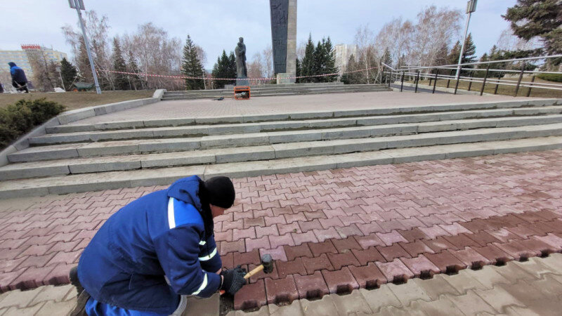     Благоустройство Мемориала Славы. barnaul.org