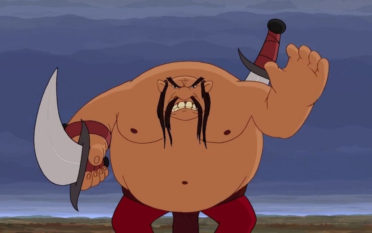      Тугарин Змей. Кадр из мультфильма "Алёша Попович и Тугарин Змей". Киностудия "Мельница"