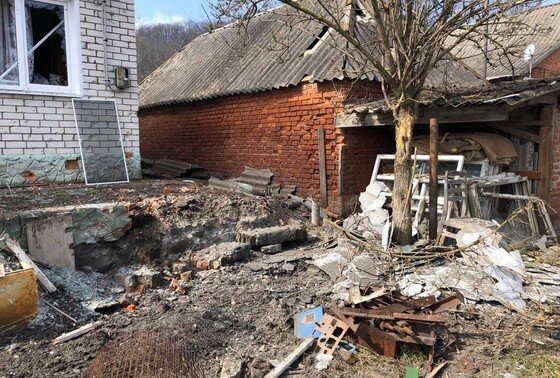    Последствия обстрела в Белгородской области