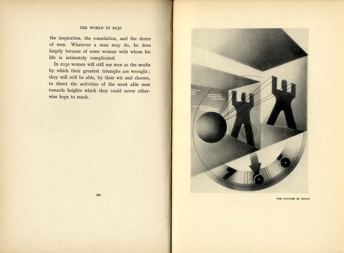 Э. Макнайт Кауффер (E. McKnight Kauffer) использовал для создания иллюстраций технику аэрографии.