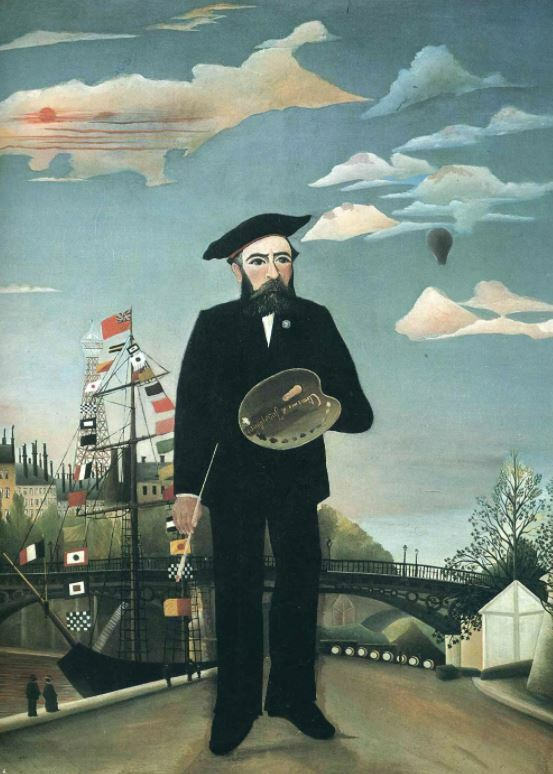 АНРИ РУССО. АВТОПОРТРЕТ. 1890. НАЦИОНАЛЬНАЯ ГАЛЕРЕЯ, ПРАГА, ЧЕХИЯ