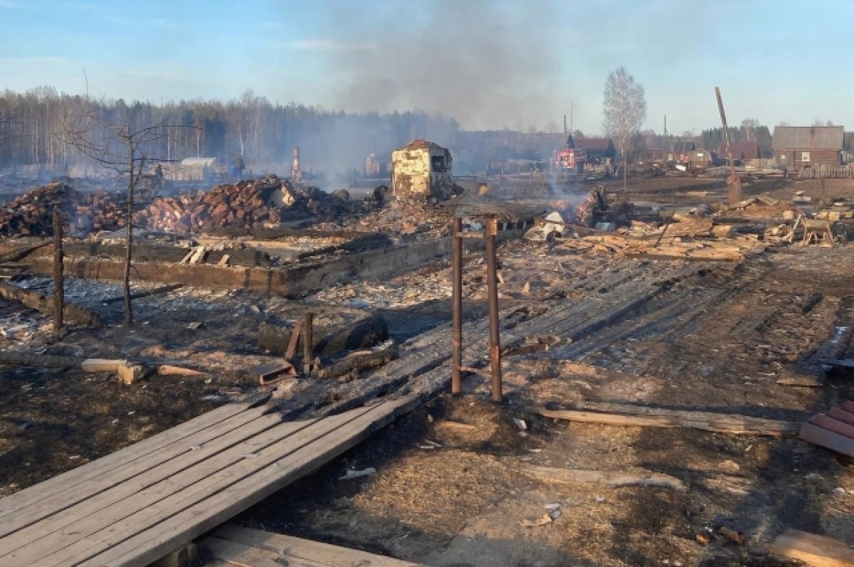    В Пермском крае 18 жителям семи сгоревших домов срочно требуется помощь