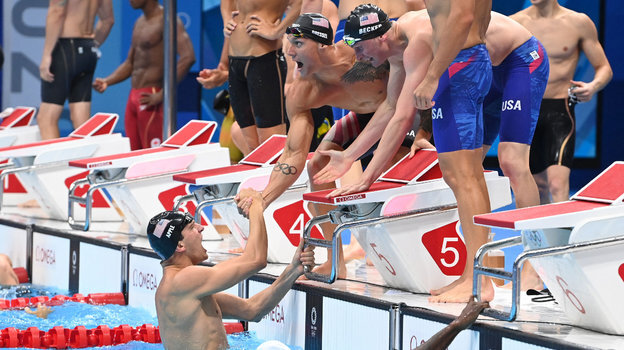 Командный дух в эстафете 