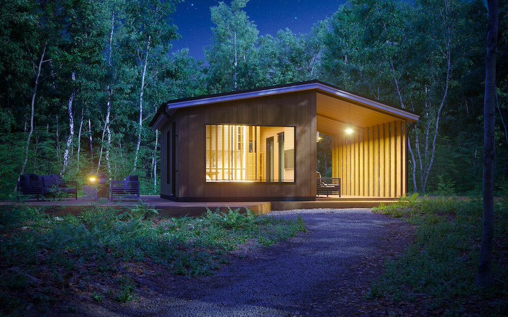 Готовый проект глэмпинга CABIN HOUSE от ПСК ГРАДИЕНТ