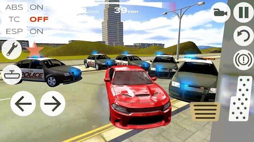 ГОНКИ ОТ ПОЛИЦИИ НА КРУТЫХ МАШИНАХ ИГРА НА ТЕЛЕФОНЫ АНДРОИД И IOS EXTREME CAR DRIVING RACING 3D (4)