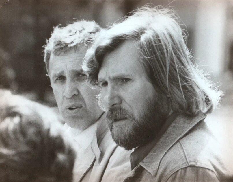 С Ефимом Гальпериным на съёмках фильма «Дом с приведениями»