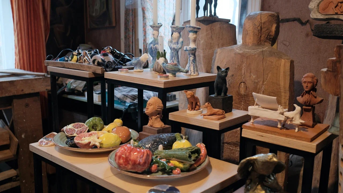 В мастерской Марины Спивак