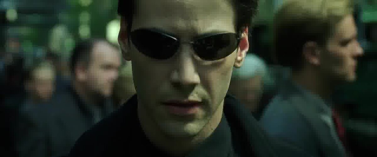 Кадры из фильма Матрица.