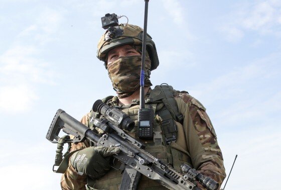    Военнослужащий ВС РФ в зоне проведения спецоперации