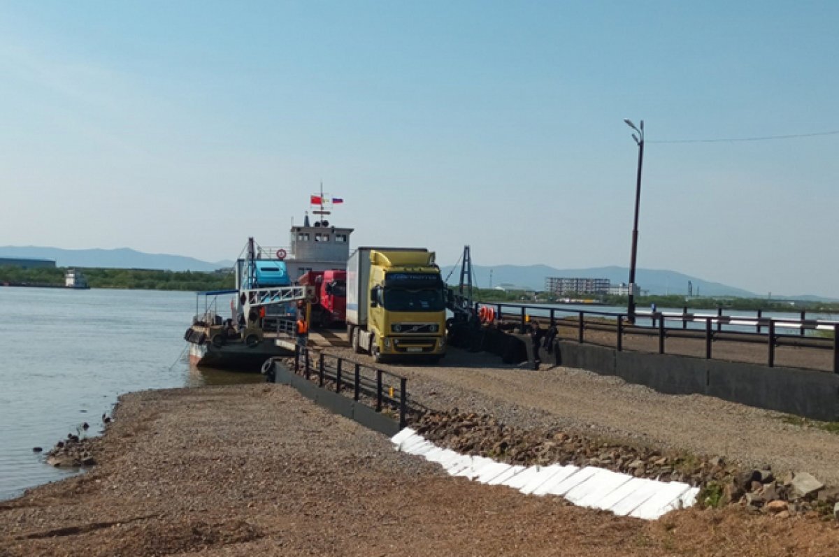    Паромная переправа в Китай открылась в Хабаровском крае