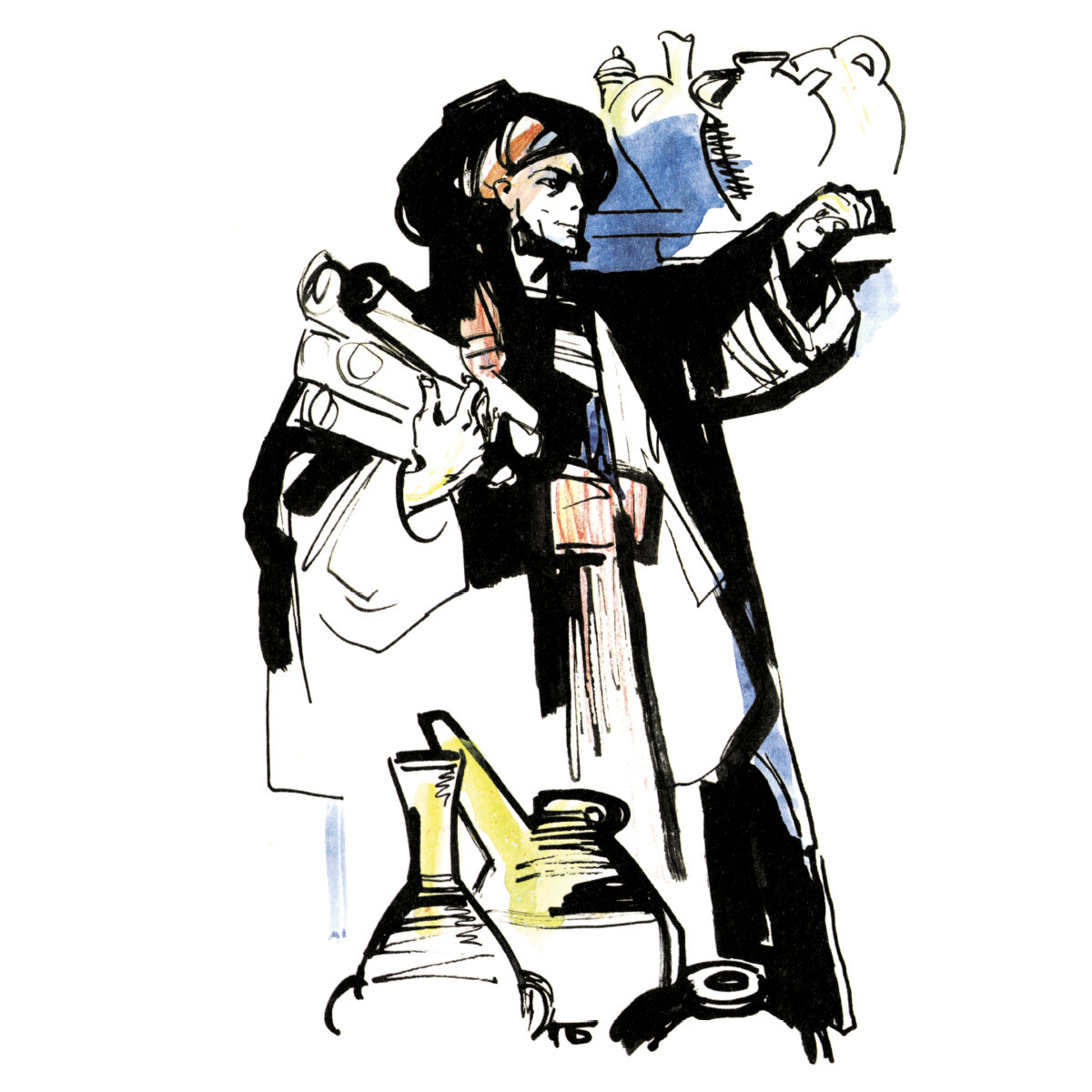 Иллюстрация из книги «Рубаи». Художник: Павел Бунин