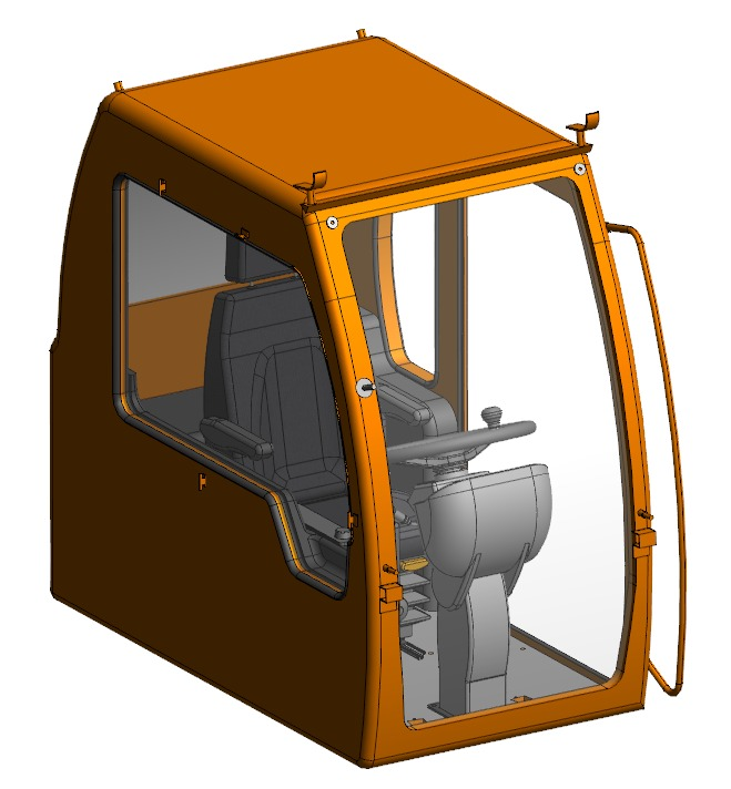 Кабина для спец-техники.