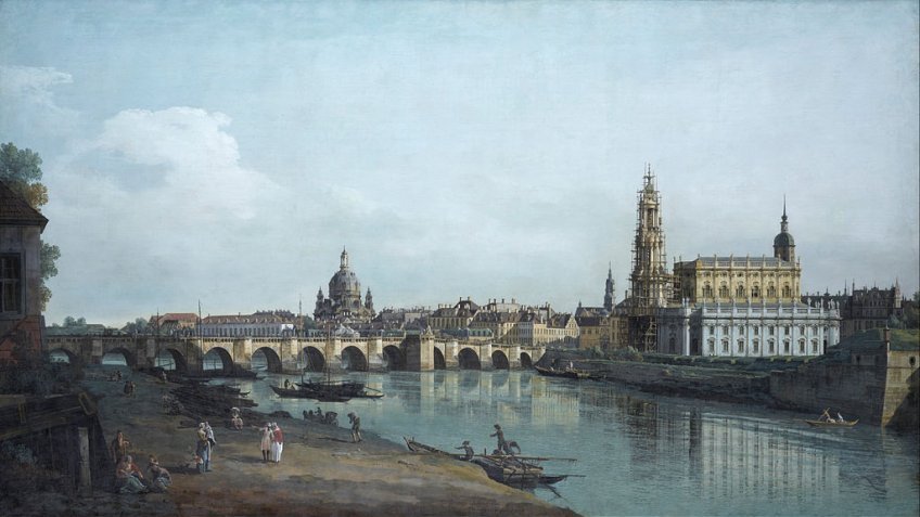 © Бернандо Беллотто, Дрезден, 1748