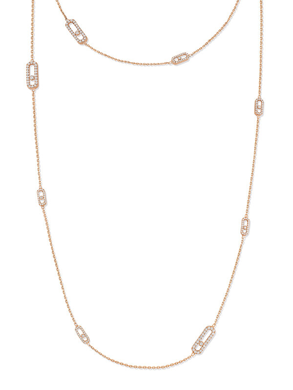 Колье Messika Move Uno из розового золота с бриллиантами