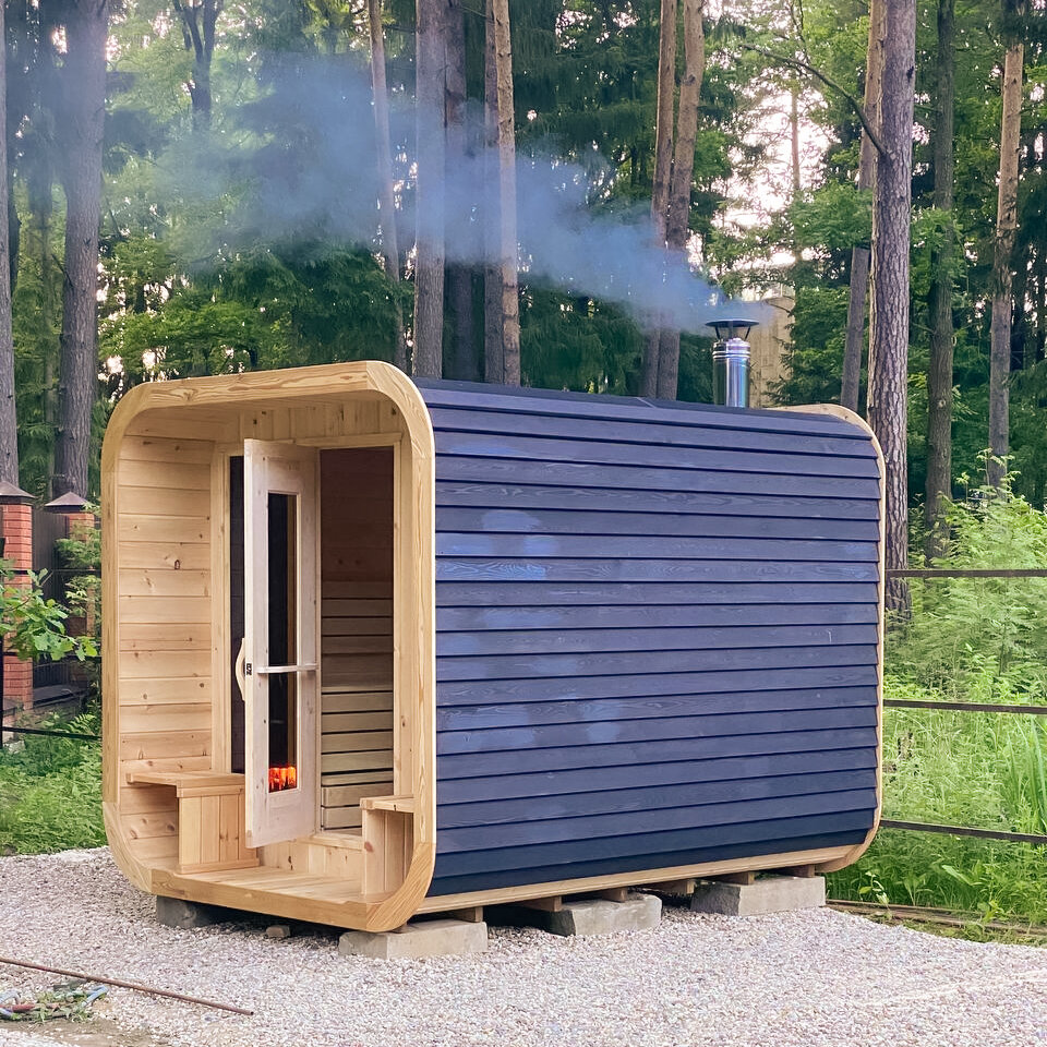 Баня Panorama M с крыльцом 