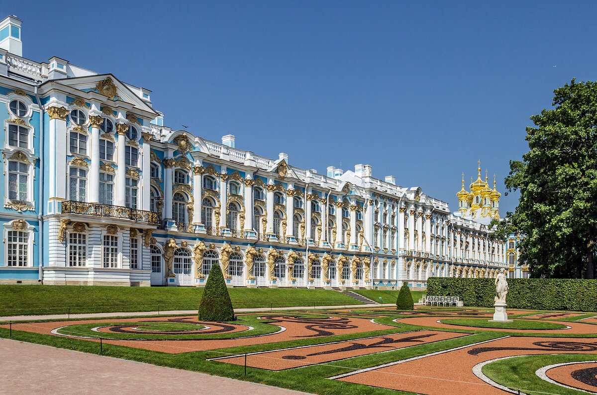 Екатерининский дворец в Царском селе, Санкт-Петербург. Источник Википедия 