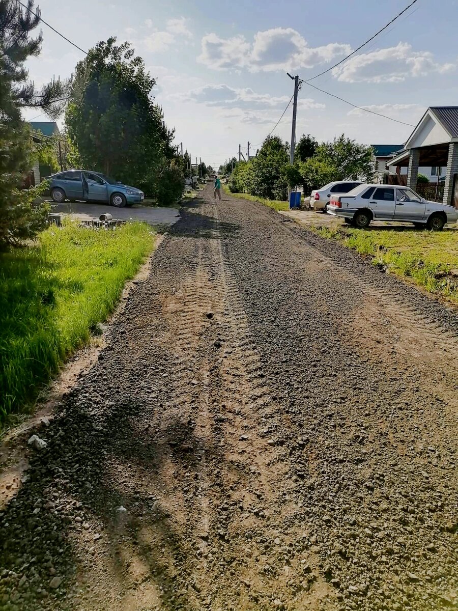 👏🚧 В деревне Старые Ерыклы идут ремонтные работы дорожного покрытия по  улице Молодежная и Цветочная | Новости Тукаевского района | Дзен