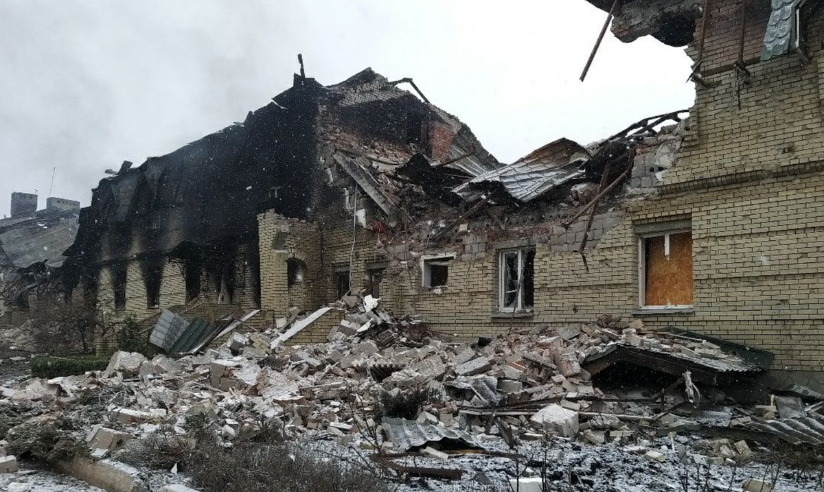 Николо Васильевская обитель Донецкая область. Разрушенное здание.