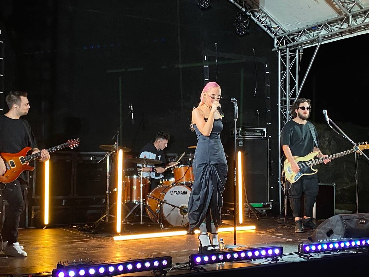 Елизавета и Лев Гринкевич представили новый трек.  Фото: ФедералПресс / Анастасия Алимпиева