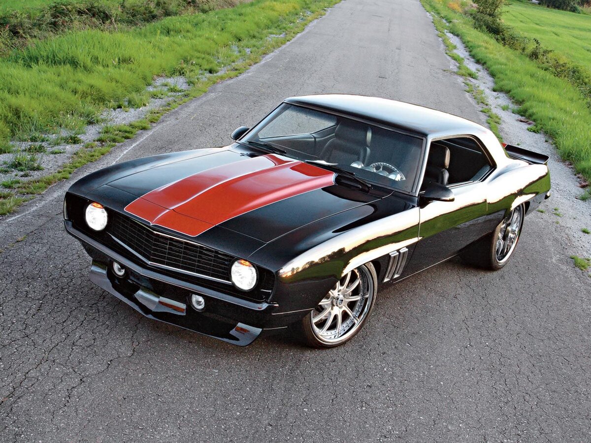 Chevrolet Chevelle muscle car черный