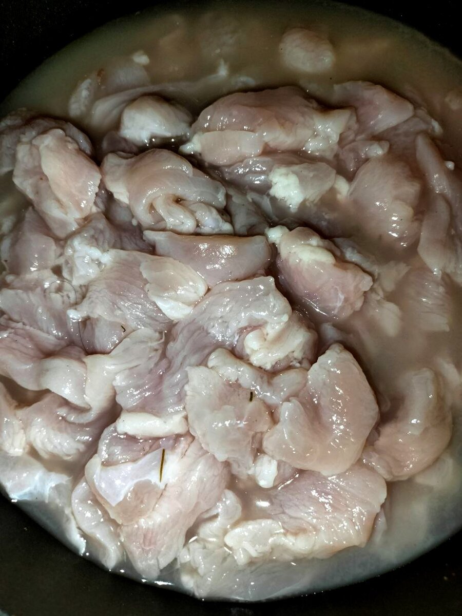 Мясо+маринад