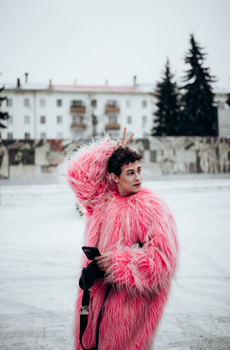    на съемках сериала "Макс и Гусь"