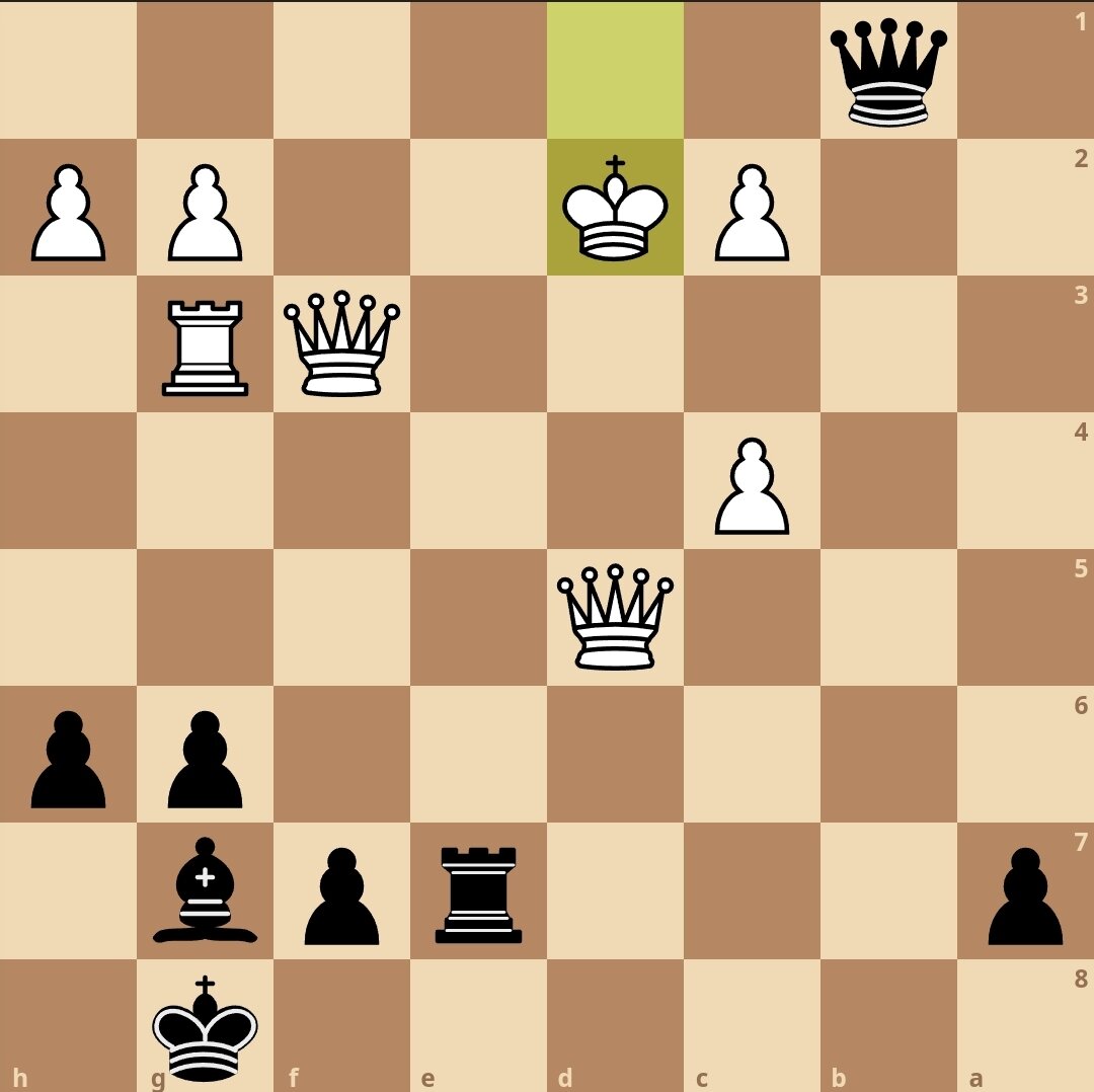 Ход чёрных. Мат в 2 хода