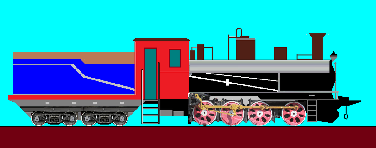 Фантазия автора. Паровозик для Урайской детской железной дороги. Модель