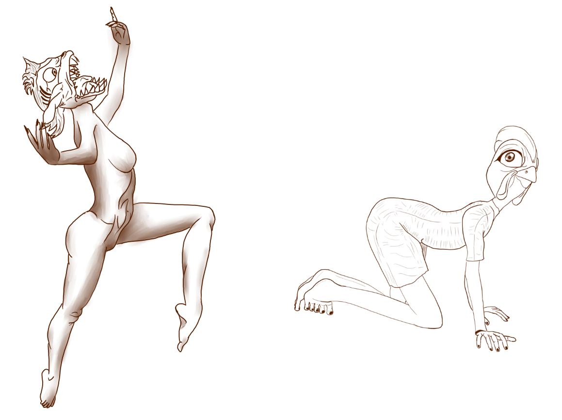 Пример некоторых моих пары черновых набросков, которые не будут использованы, ибо качество меня не устроило