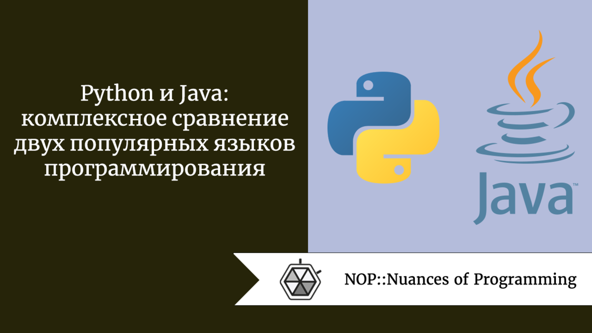 Python и Java: комплексное сравнение двух популярных языков  программирования | Nuances of programming | Дзен