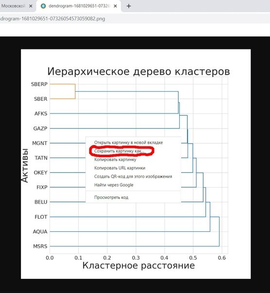 2. Потом переходим в новую вкладку и там сохраняем изображение с помощью контекстного меню.